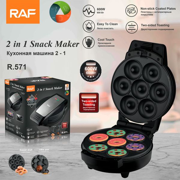 

RAF Euro 2-in-1 Home Doughnut hine Breakfast hine Mini Cake Round Cake hine Light Food hine Baking