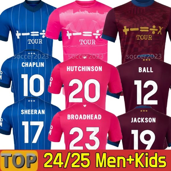

25 Ipswic SHEERAN Soccer Jerseys LADAPO HARNESS BURNS 2024 2025 BROADHEAD HIRST JACKSON TAYLOR Home Town THIRD PINK CHAPLIN Football Shirt Men Kids kit, 24 25 home aldult