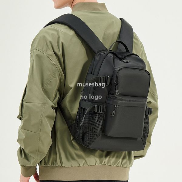 

New Mini backpack Male fashion brand light student small schoolbag male outdoor sports travel female leisure small backpack, Black