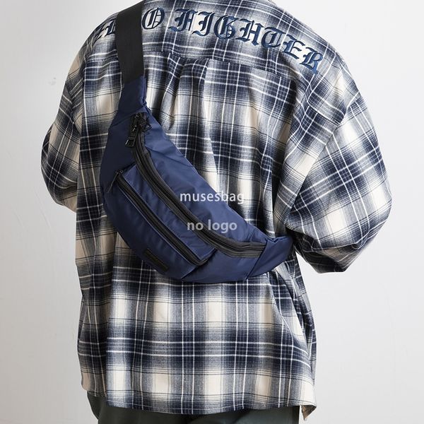 

Men's street trend chest bag Oxford cloth casual fashion Fanny pack waterproof outdoor sports crossbody bag Summer riding bag, Blue