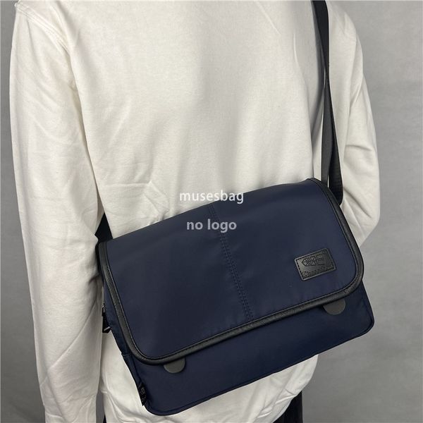 

High quality fashion nylon crossbody bag ins Japan and South Korea male summer students single shoulder bag men and women all the cloth bag, Black