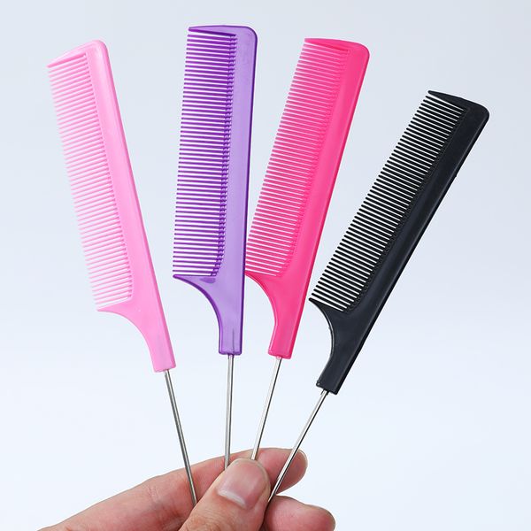 

Plastic mouse tail comb heat-resistant and anti-static multi-color salon woven comb