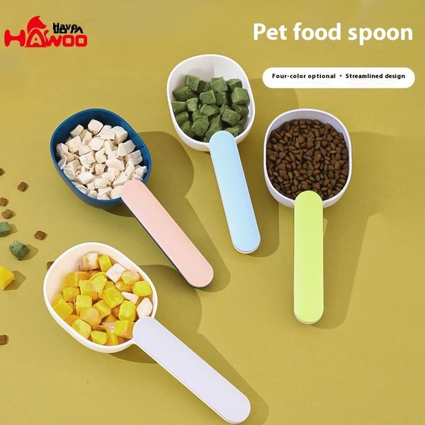 

Pet cat dog shovel, color matching food feeding spoon, pet supplies