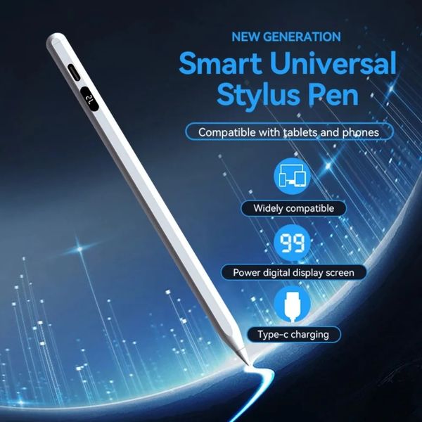 Active Pencil Smart Digital Stylus Pens Fast Charge Fine Point Stylist Pen For Apple iPad iPhone Samsung Lenovo Google Android Tablets Capacitive Touch Screen