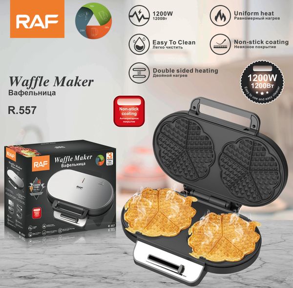 

RAF European Standard Household Waffle Cake hine Double sided Heating Sand hine Multi functional Bakery Cake hine