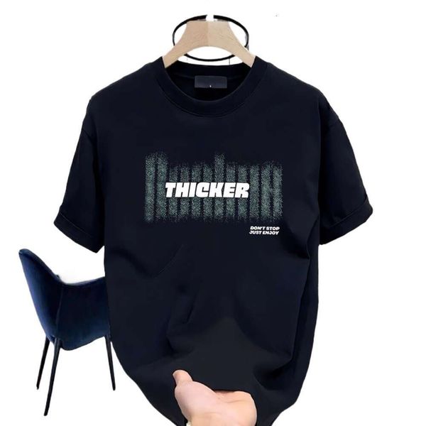 

Men's T-Shirt Designer Men's Fashion Cotton Print Men's Short Sleeve 2024 New Summer Trend T-Shirt Brand Designer T-Shirt, White [230 long staple cotton]