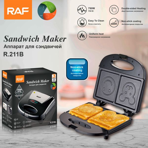 

RAF European Standard Sand hine Multi functional Household Light Food Breakfast Mechatronic Cake Bell Toast Bread Baking hine
