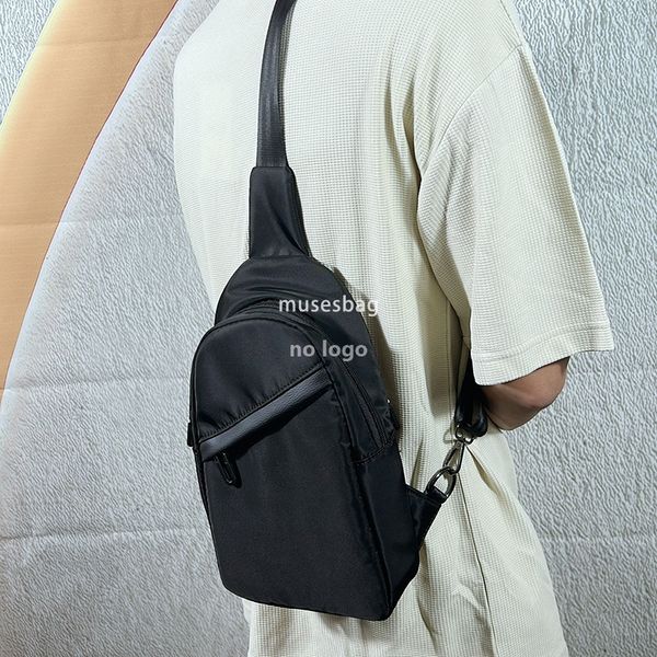 

Cross-border new manufacturers men's chest bag crossbody bag shoulder bag men's waterproof canvas Oxford woven men's bag oblique shoulder bag, Black