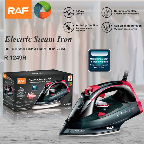 

RAF European standard handheld electric iron, household small and portable steam iron, handheld ironing hine 2600W