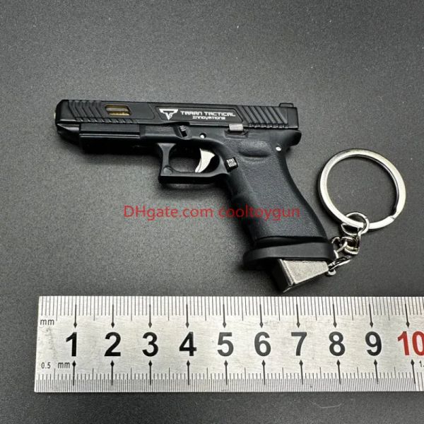 

G34TTI 1:3 Toy Gun Semi Alloy Model Disassemble Portable Mini Metal Keychain Look Real Movie Prop Collection Pendant Birthday Gifts for Chlidren Adults Gadgets