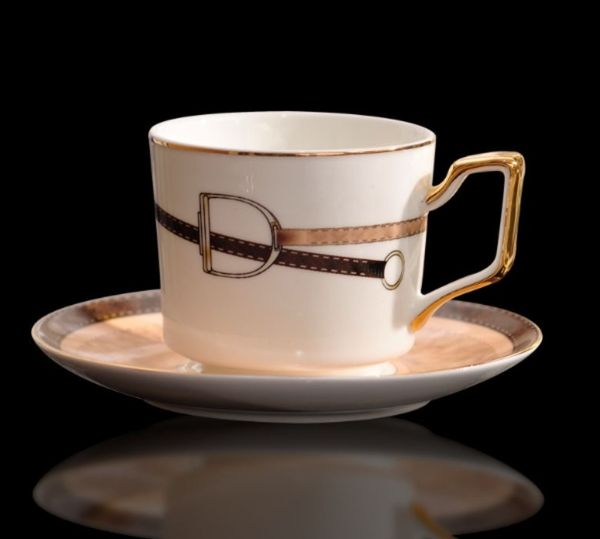 

Wholesale Simple Ceramic Continental Cup Creative Coffee Set Suit Scented Afternoon Tea Top Quality, Pink