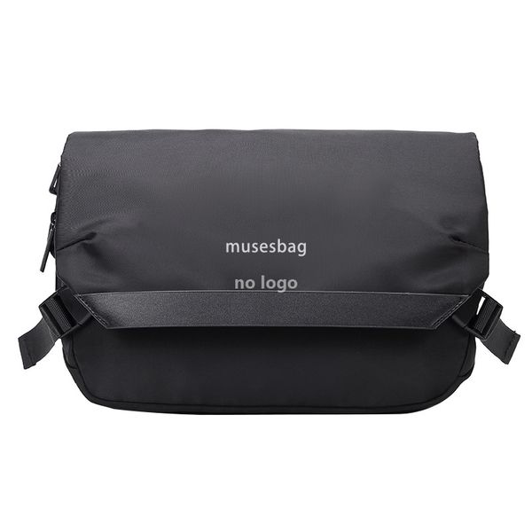 

Men's large capacity single shoulder outside riding crossbody bag Fashion simple travel bag men's casual messenger bag men's style, Black