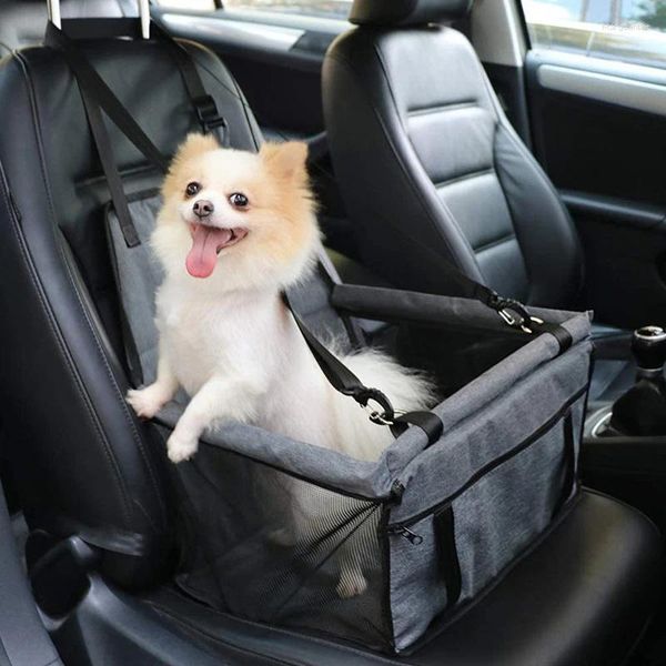 

Dog Carrier High Quality Pet Car Booster Seat Safety Belt Stable Folding Supplies Waterproof Mat Blanket, Red