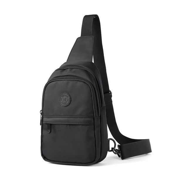 

Manufacturers promote men's chest bag crossbody bag Oxford cloth single shoulder casual sports bag cross-border explosion, Black