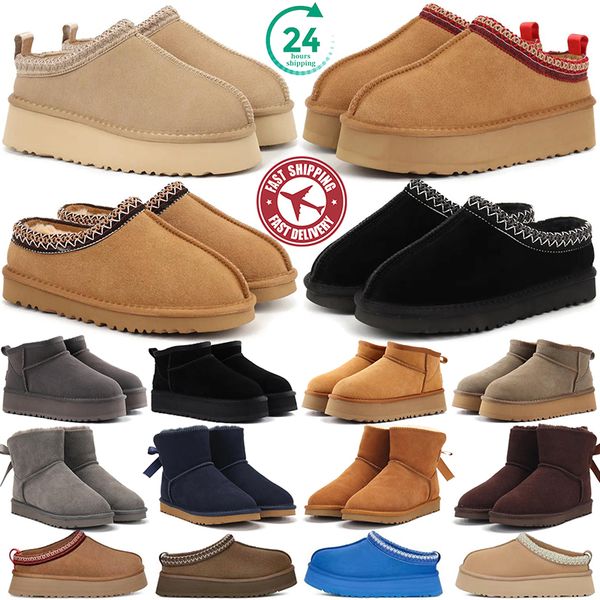 

Tasman Slippers Tazz Designer Sandals women womens fur slides tasmin flip flops ugh slipper sliders shoes ultra mini boots outdoor warm winter slipper slide shoe, Blue