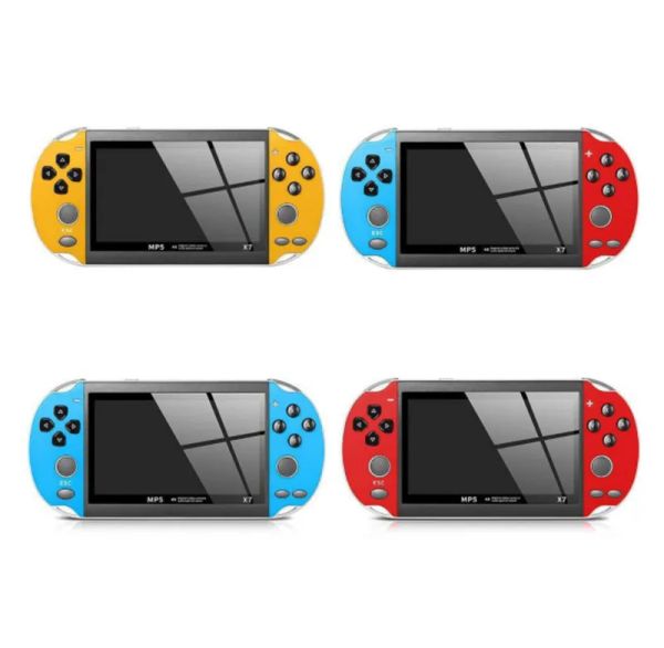 

X7 4.3 inch Video Game MP5 8GB ROM Double Rocker Dual Joystick Arcade Games Handheld Player Portable Retro Console