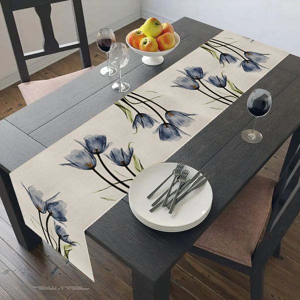 

Tulip en Rustic Farmhouse Style Runner 13X70 Inch,Kitchen Dining Table Decoration for Indoor Outdoor Home