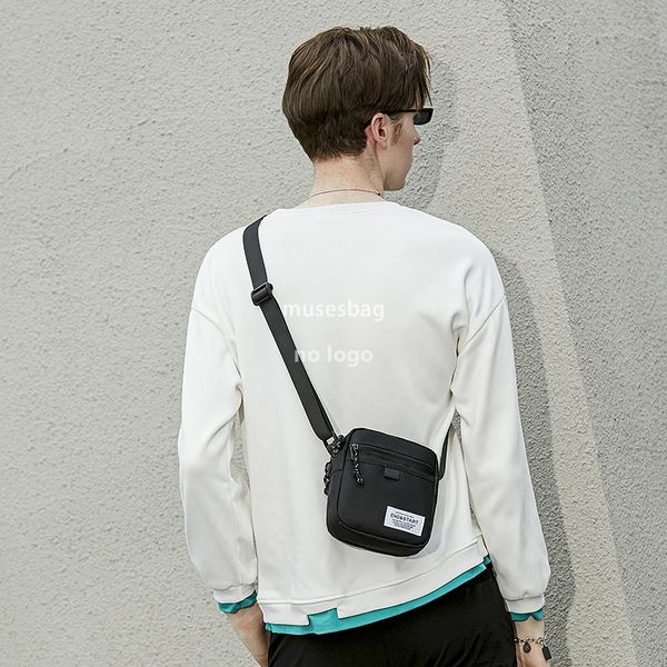 

Summer crossbody bag fashion brand boy mobile phone bag lightweight day simple small satchel function single shoulder small backpack leisure, Black