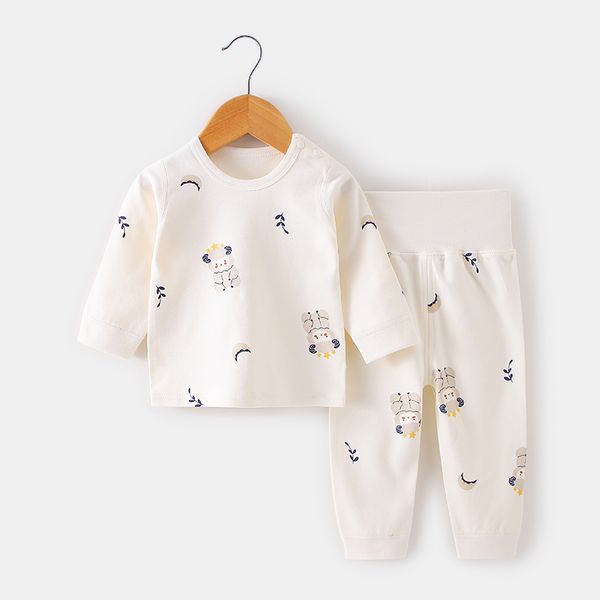 

New baby autumn clothing split set, baby home clothes, pajamas, long sleeved pants, casual set, Bear
