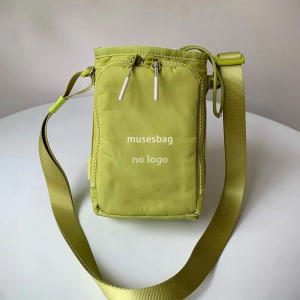 

New water bottle bag Nylon waterproof belt front pocket Crossbody bucket bag Leisure sports fitness Yoga phone bag, Dark grey