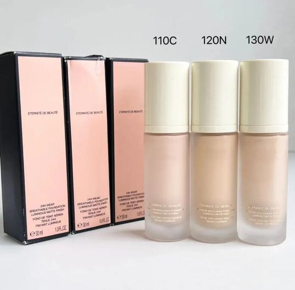 

30ml Foundaton Eternite Beaute Makeup Liquid Foundation Primer Concealer Matte Luminous Fluid Foundations Face Cosmetics 3 Color 110C 120N 130W, Mixed color