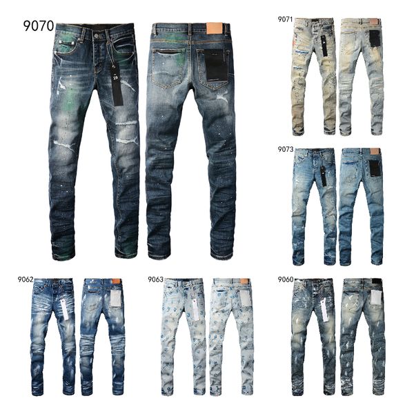 

denim mens jeans designer jeans men pant mens slim fit elastic embroidery skinny jean style cat whisker whitening men's broken hole denim jeans for mens pants, Colour5