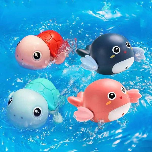 

baby bath fun water play chain clockwork cute cartoon animal tortoise infant swim dolphin parentchild interactive windup toy