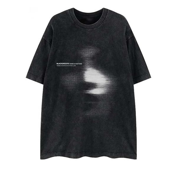 

tshirts mens designer t shirt women tshirt sweatshirt luxury sleeve Washed and distressed short sleeved t shirt for men loose fitting pure Nylon round neck base shirt, Apricot