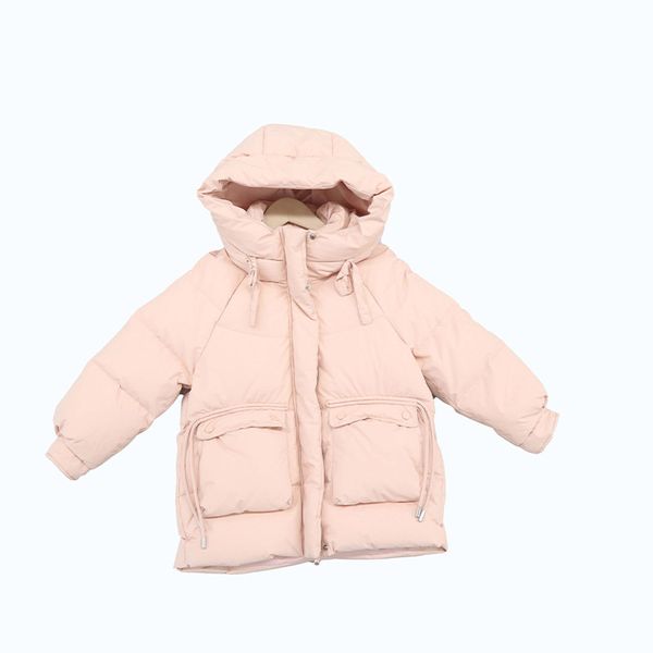 

Comfortable Light Pink Hooded Sweatshirt with Warm Down Filling