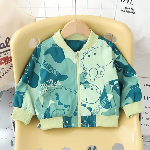 

Unisex Children's Outerwear Collection - New Seasonal Full Ink Zipped Jackets for Toddlers (Ages 1-5), Green