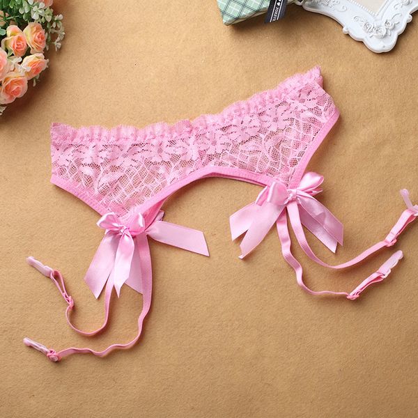 

Cute girl bow lace garter belt women's sexy pajamas 9904, Red