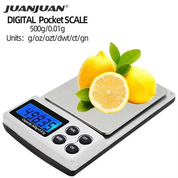 Mini Electronic Jewelry Scale Pocket 100/200/300/500/1000/2000g 0.01/0.1g Kitchen Scales Balance with BackLightM240815