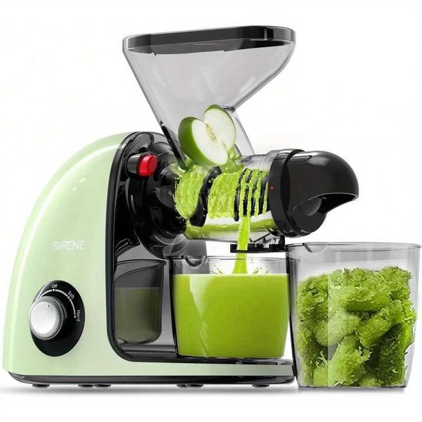 2nd Edition Cold Press Juicer SiFENE Slow Masticating Juicer Machines for Fruit Vegetable Juice Maker Extractor with Dual Mo CL240815
