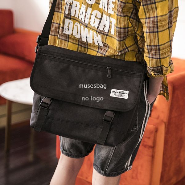 

Special clearance vintage shoulder bag Male Korean version trendy bag Student schoolbag crossbody bag casual waterproof messenger bag backpack, Grey