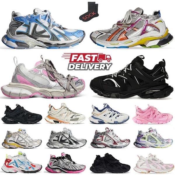 

Runners 7.0Sneakers Designer Track Shoes Luxury Platform Black White Pink Multicolor Tracks Runner Luxury Loafers Women Mens Trainers, 13a-26