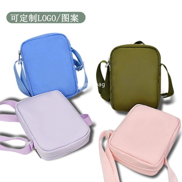 

Fashion simple small body bag ins casual single shoulder bag solid color lightweight crossbody bag niche texture bag, Pink