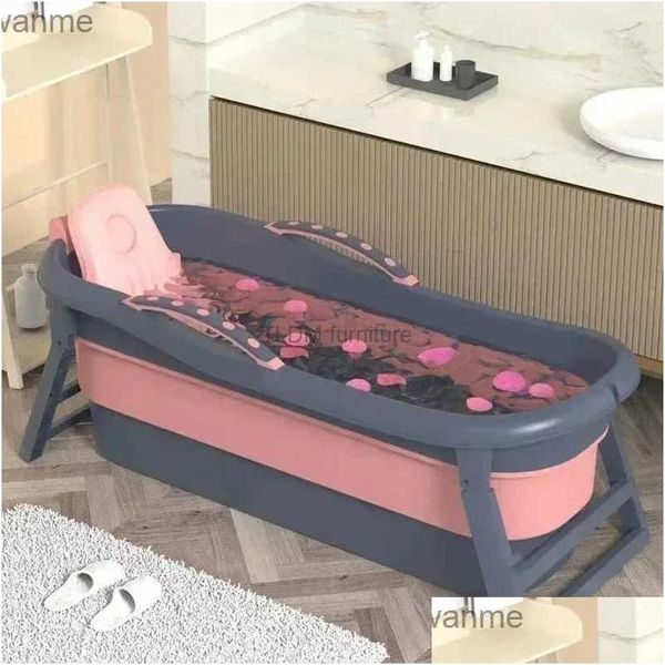 

& Modern Folding Portable Bathtub Home Ice Swimming Pool Adult Simple Indoor Tub Large All Drop Delivery Baby, Kids Maternity Shower Dhtod