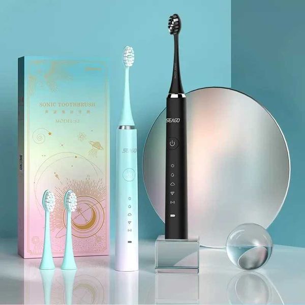 Sonic Electric Toothbrush USB Rechargeable Tooth Brush Eectronic Oral Hygiene Dental Teeth Brush 2 Replace Brush HeadsM240816
