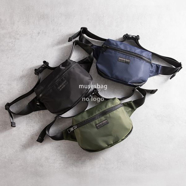 

Men's multi-functional waist pack Fashion trend sports chest bag personality Oxford cloth waterproof crossbody bag street riding bag, Red