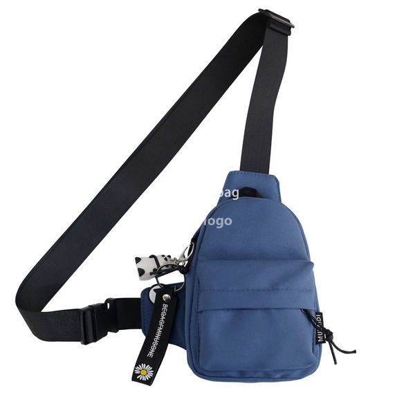 

Men's trendy chest bag Japanese small body bag Personality fashion crossbody bag Casual mini mobile phone bag all portable, Black