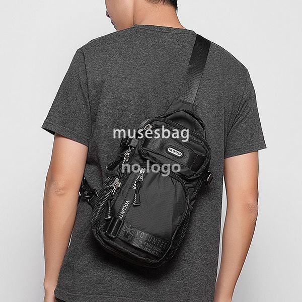 

Outdoor casual men's chest bag new riding bag Oxford cloth men's bag single shoulder crossbody bag men, Green