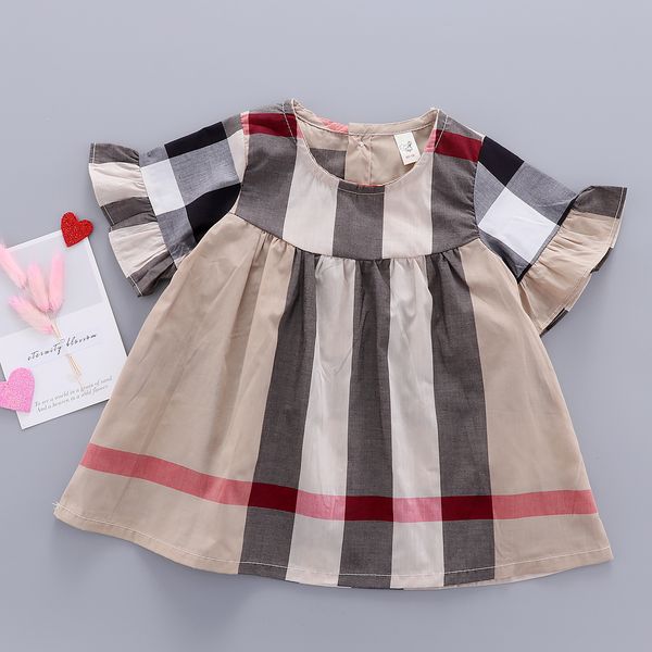 

Summer Grid Dress and Shirt Set Girls Breathable Cotton Casual Style | Perfect for 2024, Pink