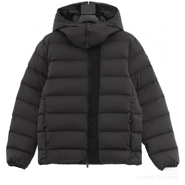 

Men Nylon Down Jacket Designer Winter Coat Warm Hooded Windproof Outwear, Purple