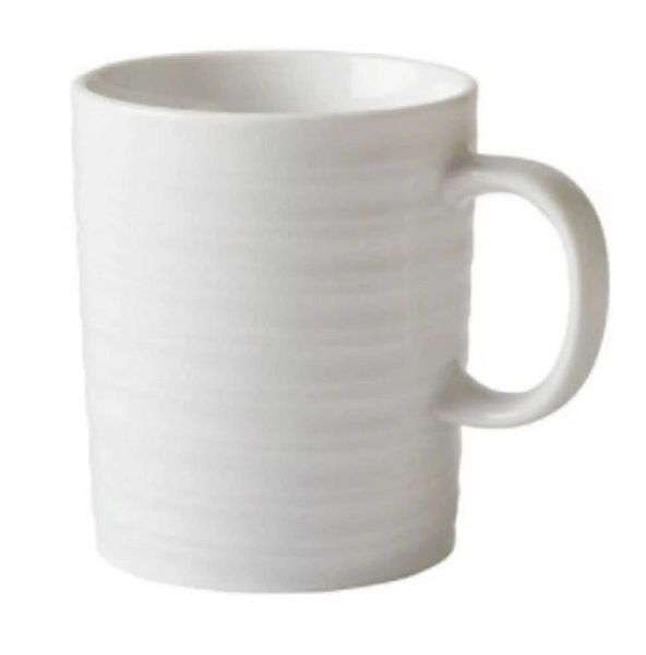 

Anniston Mug Porcelain White 18OZ Elegant Design for daily use Large Sturdy Handle Multi Purposes microwave safe Y240817, Blue