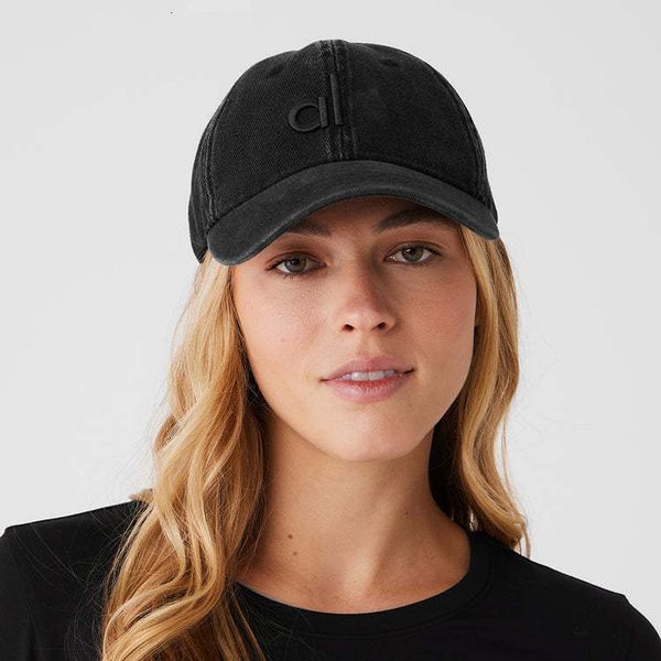 

Designer Yoga Ball Cap Hats Baseball Fashion Summer Women Versatile Big Head Surround Show Face Hat Wear Duck Tongue letter embroidery washed cotton sun, Army green