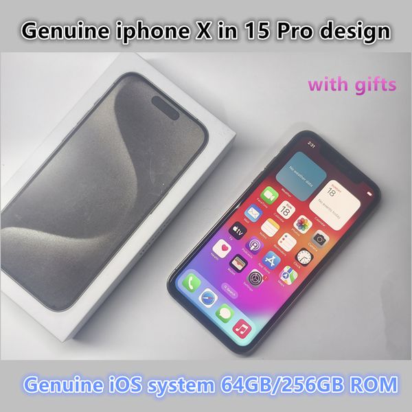 IPhone X Upgradeable to iPhone 15 Pro Design - Choose Between 64GB or 256GB Internal Memory face id working model name modified in settings