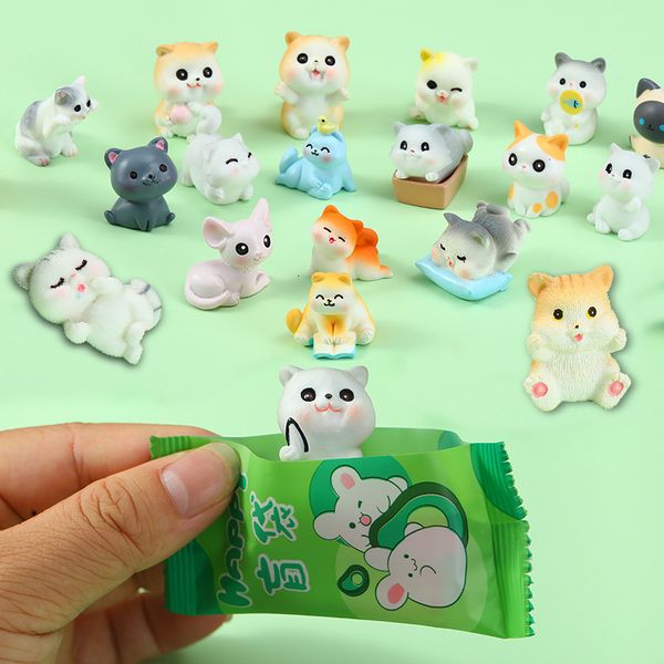 

Cartoon Creative Mini Cute Cat Blind Bag Baby House Accessories Micro Landscape Home Decoration Desktop Small Ornament