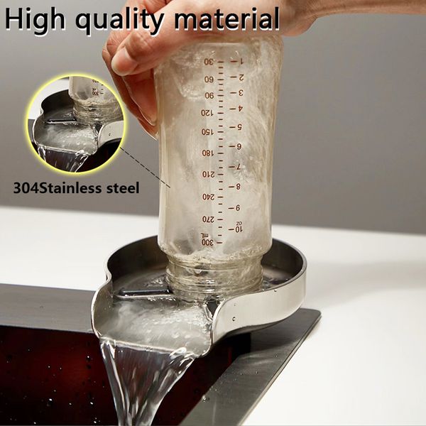

New Home Cup Cleaner Cup Washer Bar Stainless Steel Cup Washer Silver