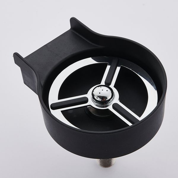 

New home cup cleaning cup washer bar stainless steel cup washer silver three leaves