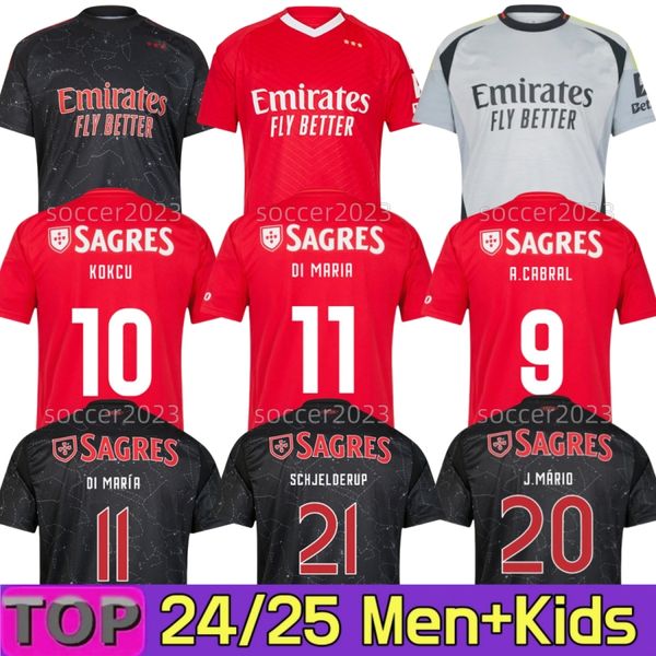 

24 25 BEnfiCaS Soccer Jerseys Di Maria NERES RAFA JOAO NEVES WALDSCHMIDT RAFA G.RAMOS 2024 2025 Home Men Kids Kit Fans Player Football Shirts OTAMENDI Kokcu S-2XL, 24 25 home adult